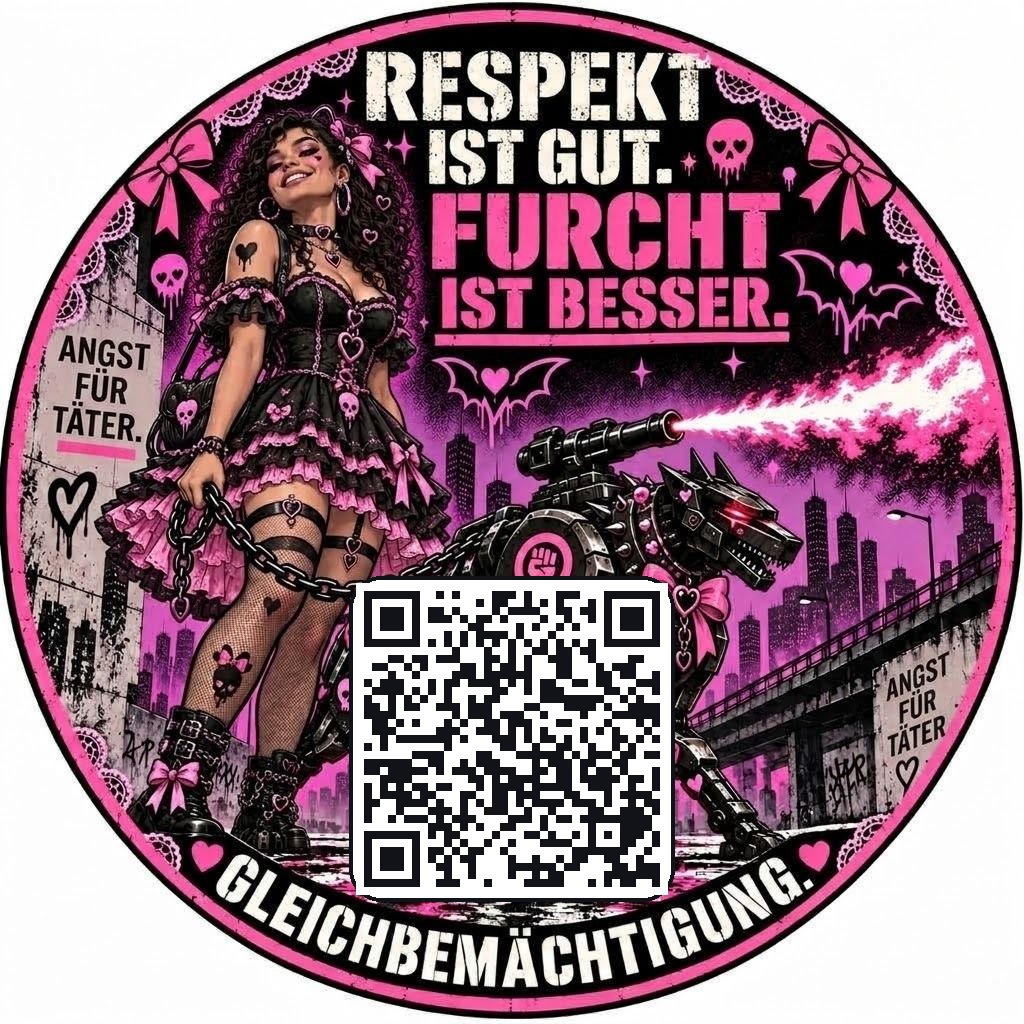 Sticker: Respekt ist gut. Furcht ist besser.